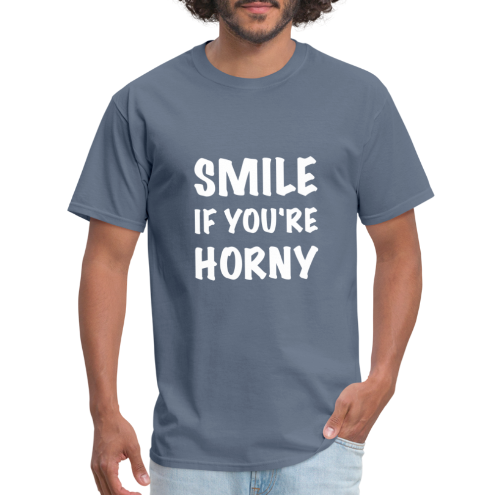 Smile if You're Horny T-Shirt - denim