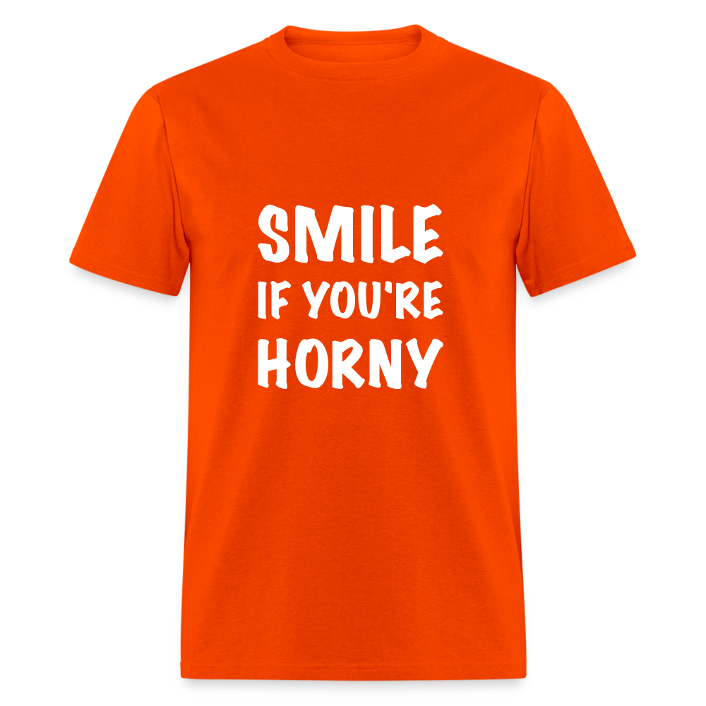 Smile if You're Horny T-Shirt - orange