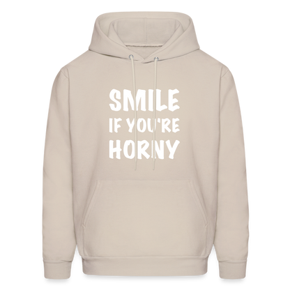 Smile if You're Horny Hoodie - Sand