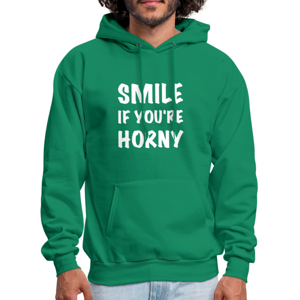 Smile if You're Horny Hoodie - kelly green