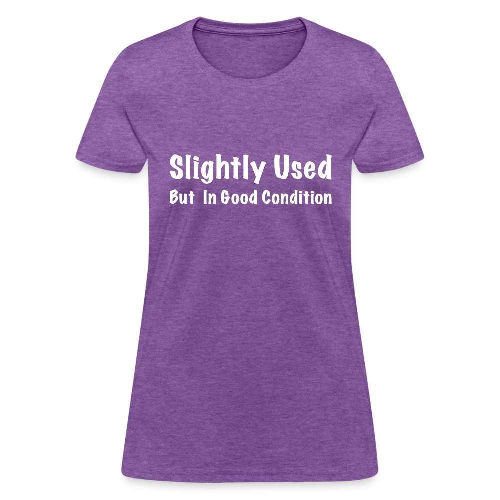 Slightly Used But in Good Condition Women's T-Shirt - purple heather