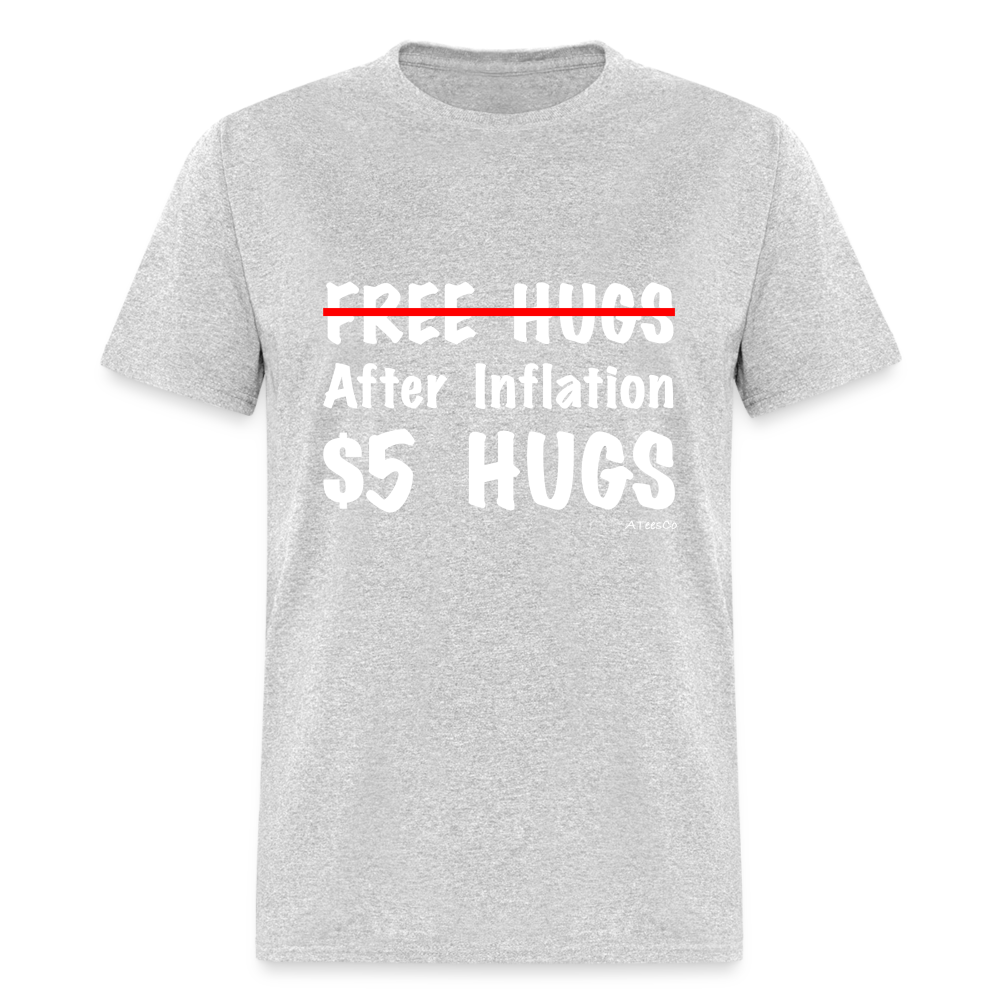 Free Hugs After Inflation $5 Hugs T-Shirt - Color: black