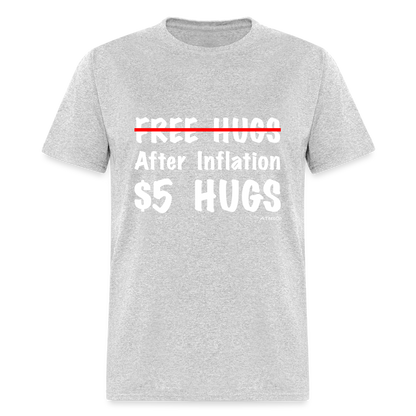 Free Hugs After Inflation $5 Hugs T-Shirt - Color: black