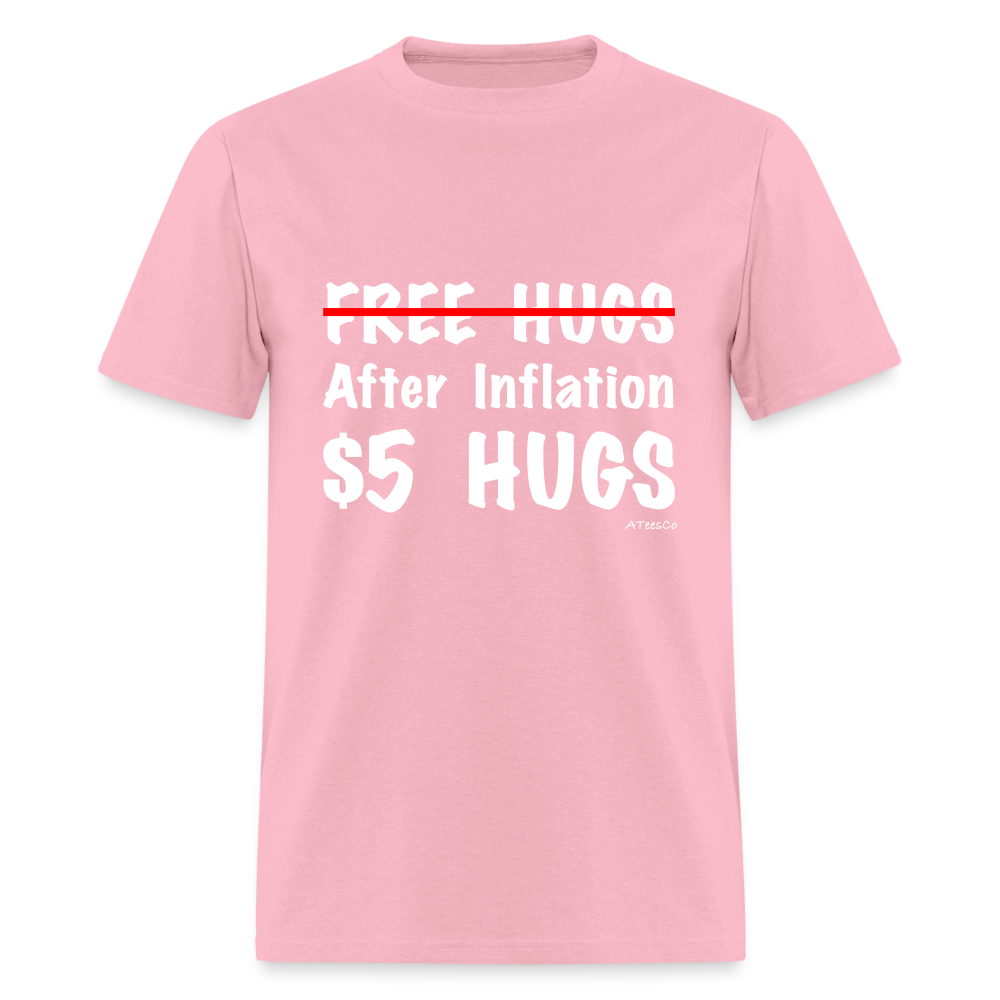 Free Hugs After Inflation $5 Hugs T-Shirt - Color: black