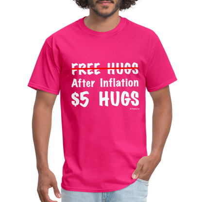 Free Hugs After Inflation $5 Hugs T-Shirt - Color: black