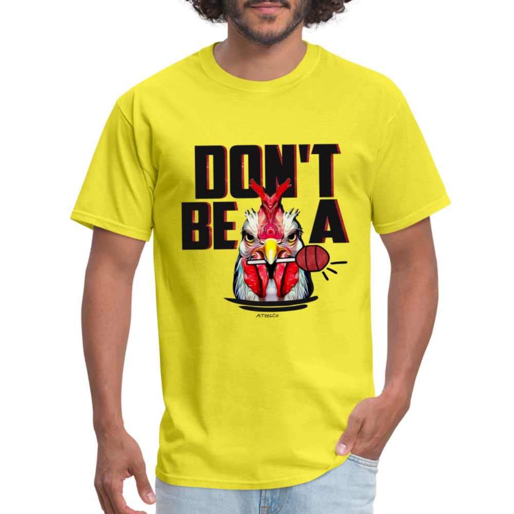 Don't Be A Rooster Lollipop (Cock Sucker) T-Shirt - yellow