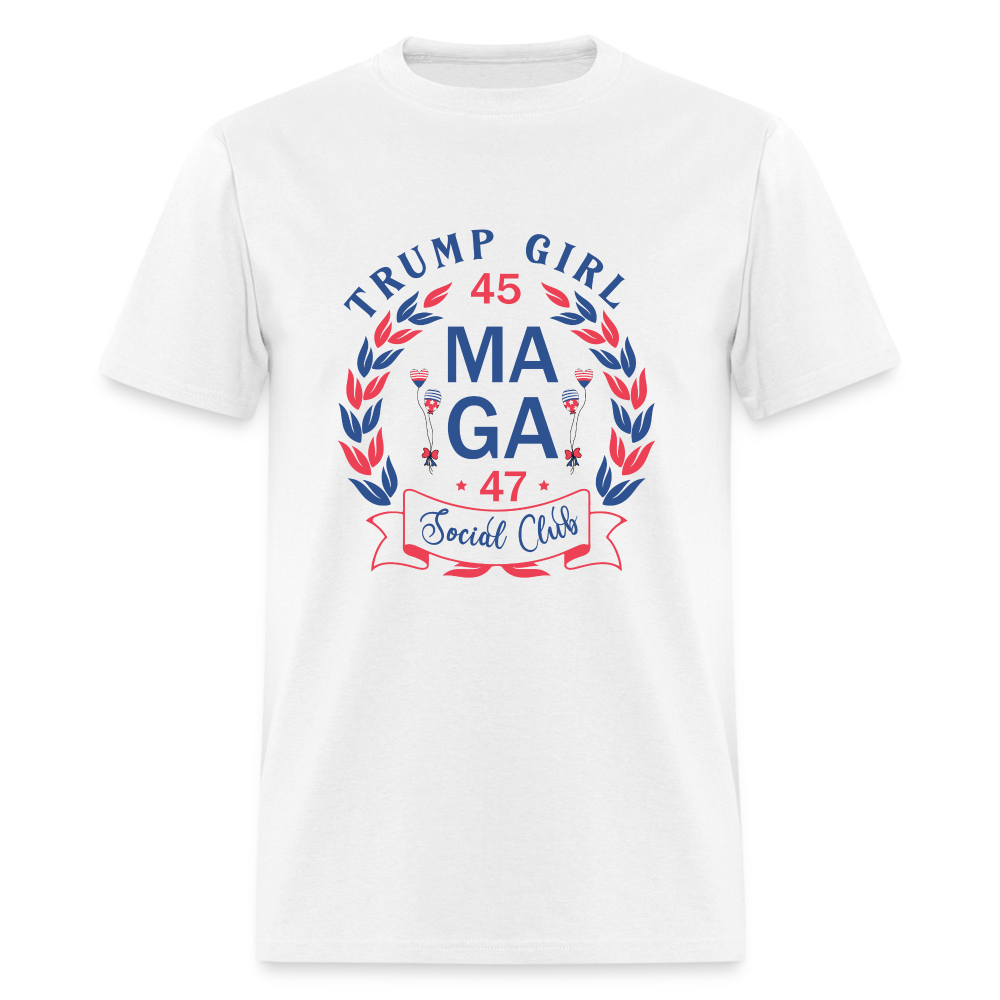 Trump Girl Social Club T-Shirt (MAGA) - Color: white