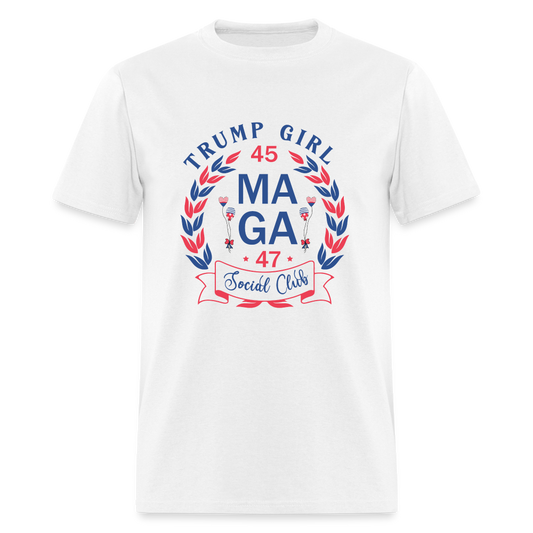 Trump Girl Social Club T-Shirt (MAGA) - Color: white