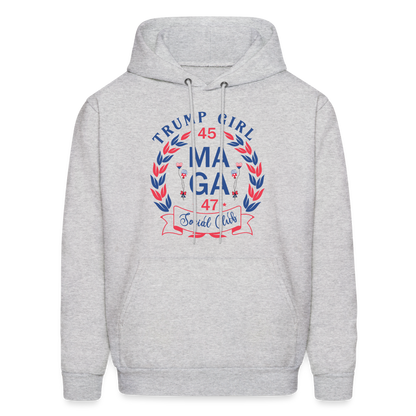 Trump Girl Social Club Hoodie (MAGA) - Color: ash