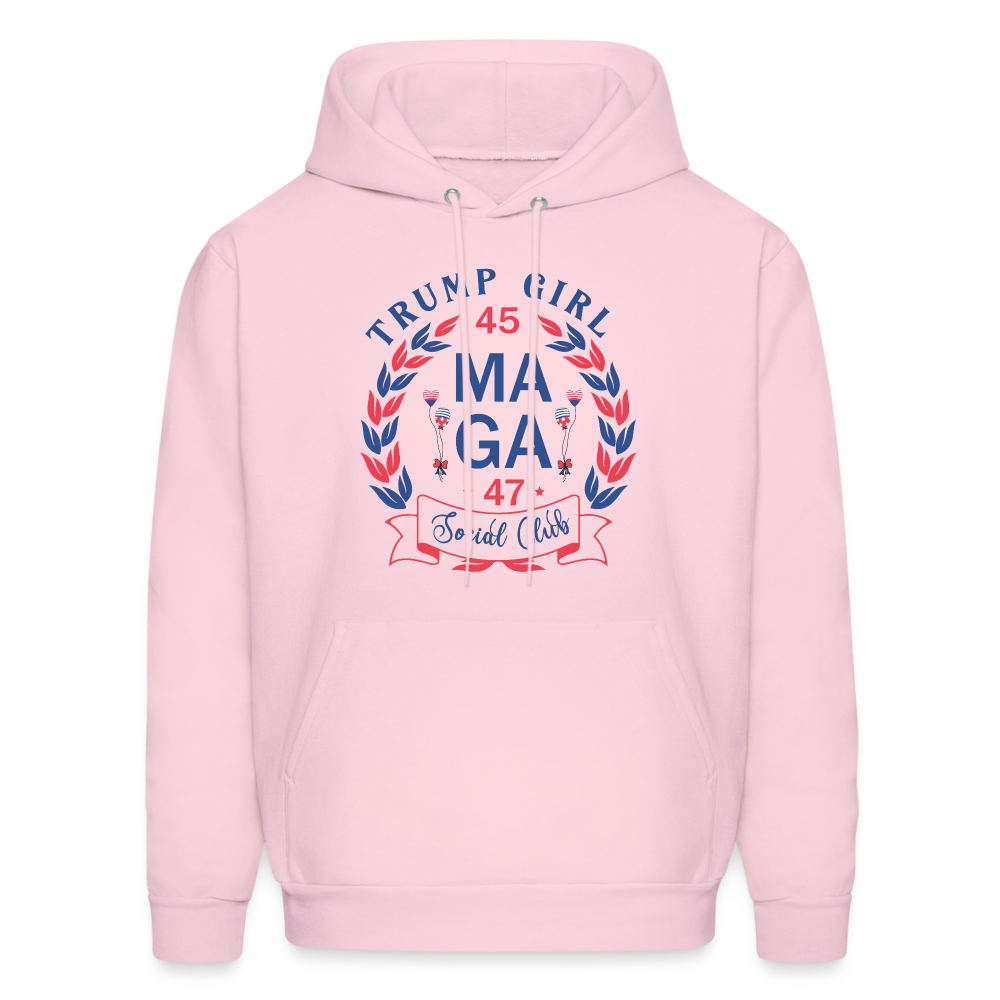 Trump Girl Social Club Hoodie (MAGA) - Color: pale pink