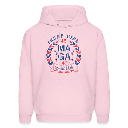 Trump Girl Social Club Hoodie (MAGA) - Color: pale pink