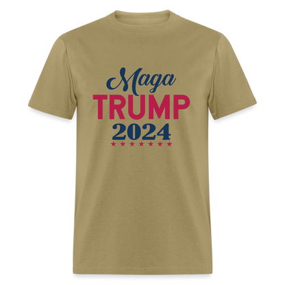 MAGA Trump 2024 T-Shirt - Color: khaki