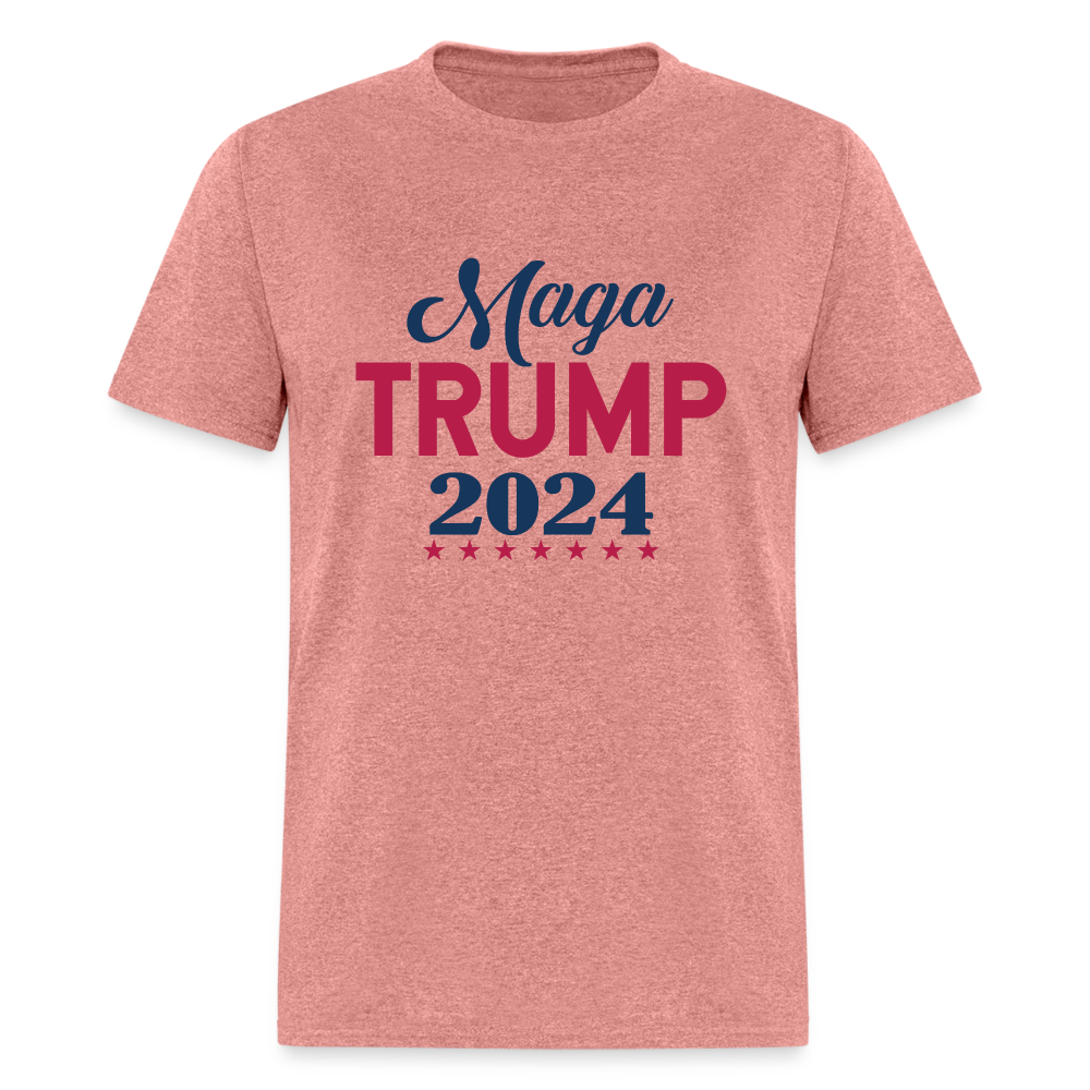 MAGA Trump 2024 T-Shirt - Color: heather mauve