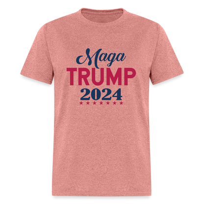 MAGA Trump 2024 T-Shirt - Color: heather mauve