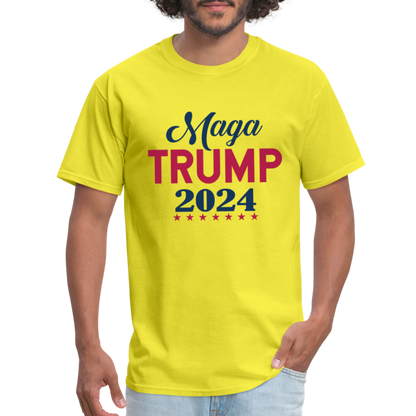 MAGA Trump 2024 T-Shirt - Color: yellow