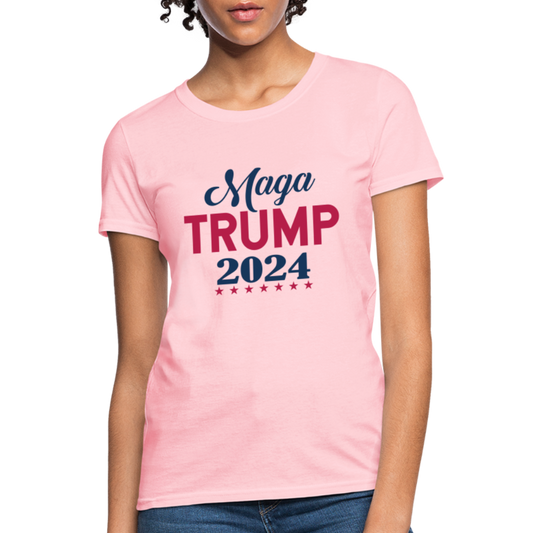 MAGA Trump 2024 Women's T-Shirt - Color: pink