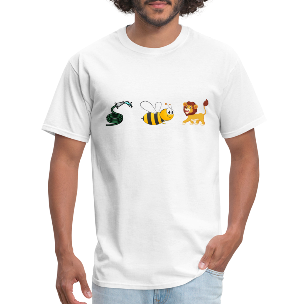 Hose Bee Lion T-Shirt (Hoes Be Lying) - Color: white