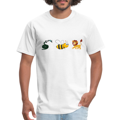 Hose Bee Lion T-Shirt (Hoes Be Lying) - Color: white