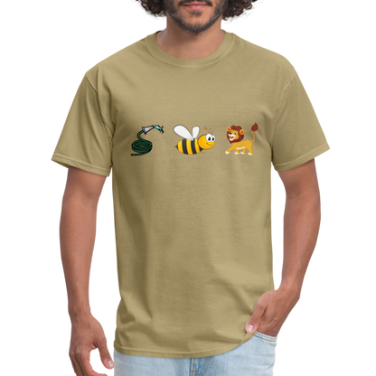 Hose Bee Lion T-Shirt (Hoes Be Lying) - Color: khaki