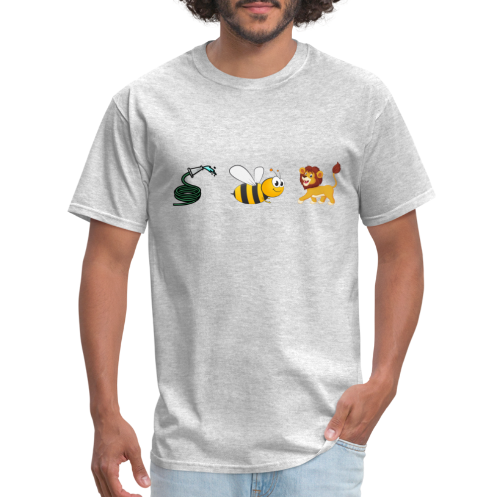 Hose Bee Lion T-Shirt (Hoes Be Lying) - Color: heather gray