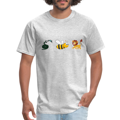 Hose Bee Lion T-Shirt (Hoes Be Lying) - Color: heather gray