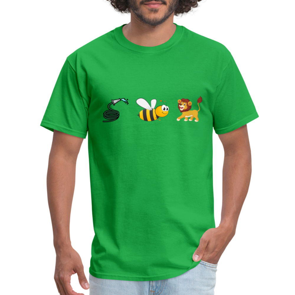 Hose Bee Lion T-Shirt (Hoes Be Lying) - Color: bright green