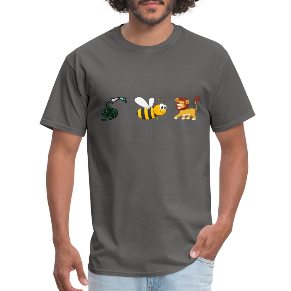 Hose Bee Lion T-Shirt (Hoes Be Lying) - Color: charcoal