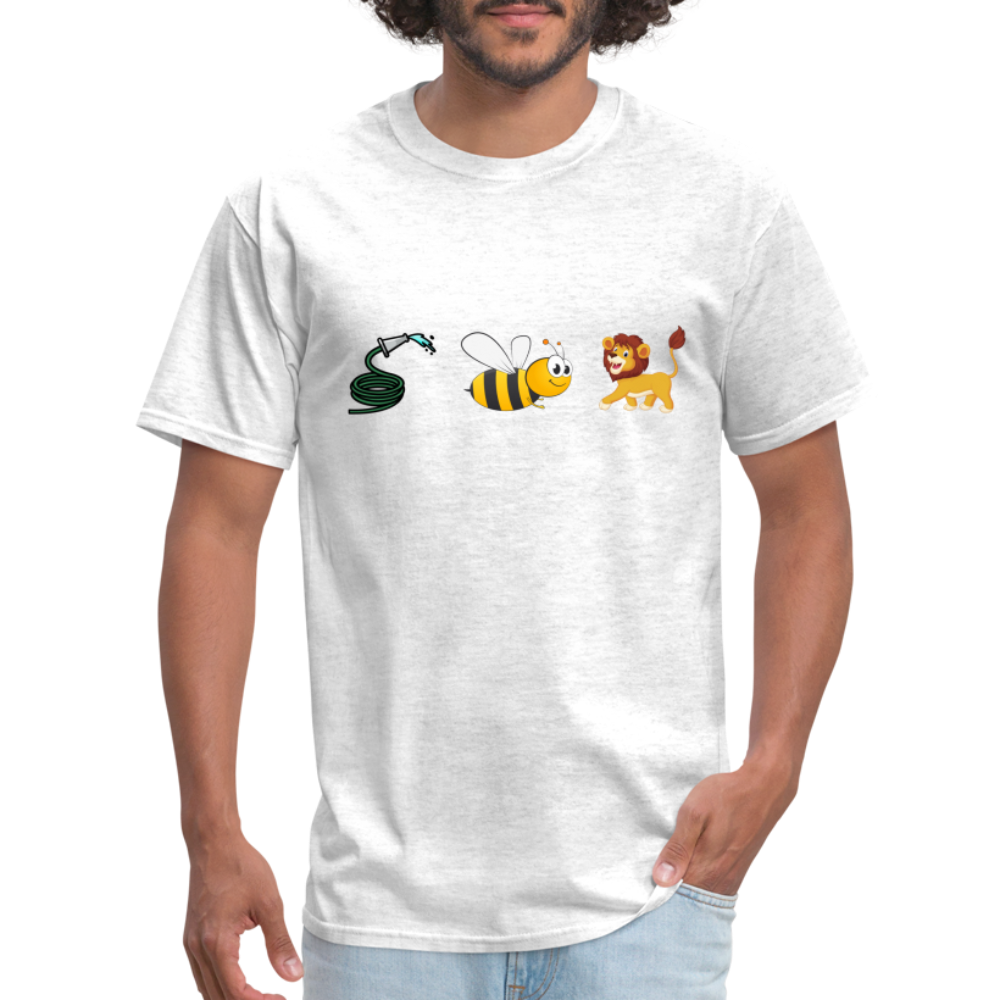 Hose Bee Lion T-Shirt (Hoes Be Lying) - Color: light heather gray