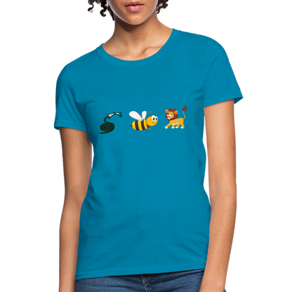 Hose Bee Lion Women's T-Shirt (Hoes Be Lying) - turquoise