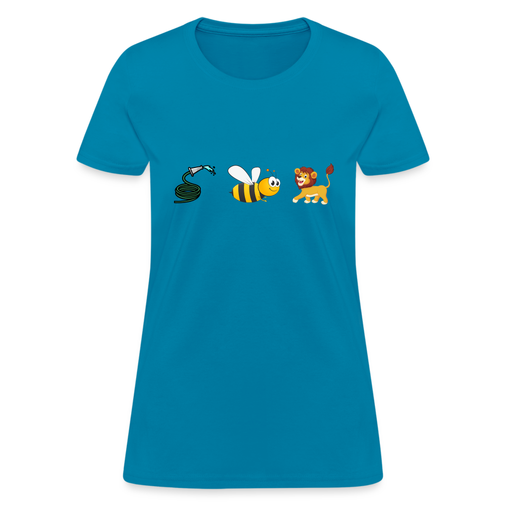 Hose Bee Lion Women's T-Shirt (Hoes Be Lying) - turquoise