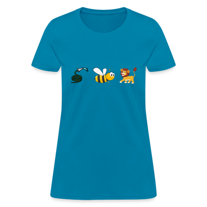 Hose Bee Lion Women's T-Shirt (Hoes Be Lying) - turquoise