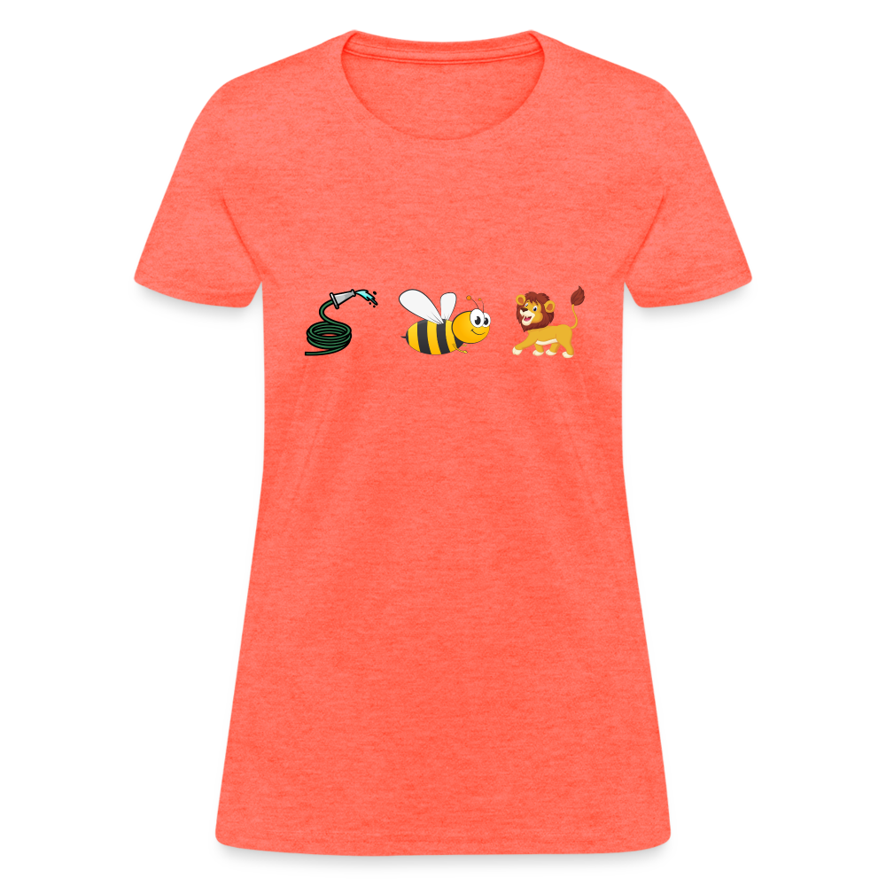 Hose Bee Lion Women's T-Shirt (Hoes Be Lying) - heather coral