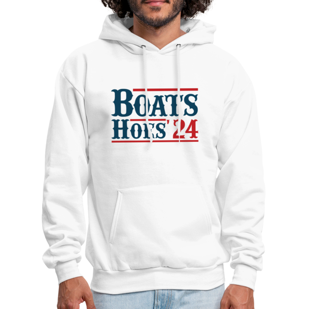 Boats and Hoes Hoodie - Color: white