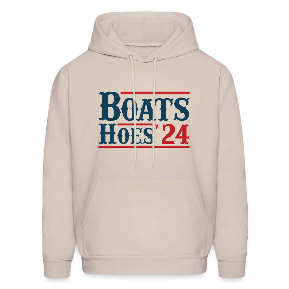 Boats and Hoes Hoodie - Color: Sand