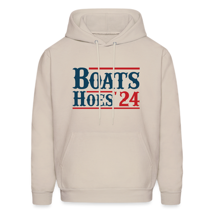 Boats and Hoes Hoodie - Color: Sand