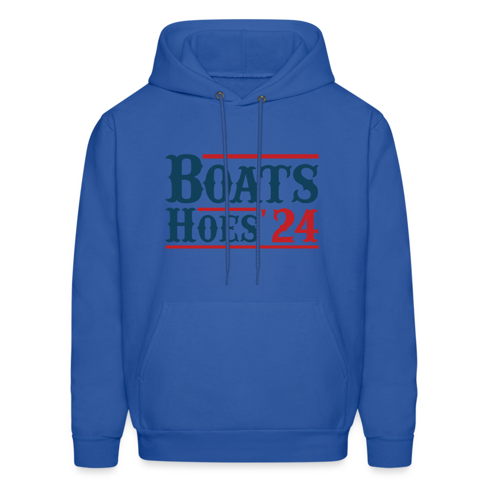 Boats and Hoes Hoodie - Color: royal blue