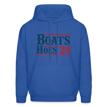 Boats and Hoes Hoodie - Color: royal blue