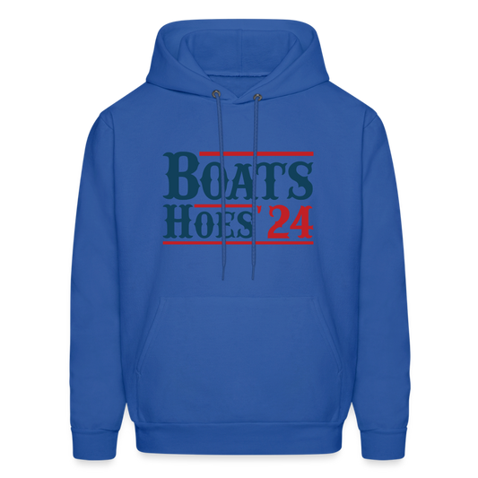 Boats and Hoes Hoodie - Color: royal blue