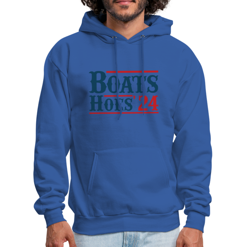 Boats and Hoes Hoodie - Color: royal blue