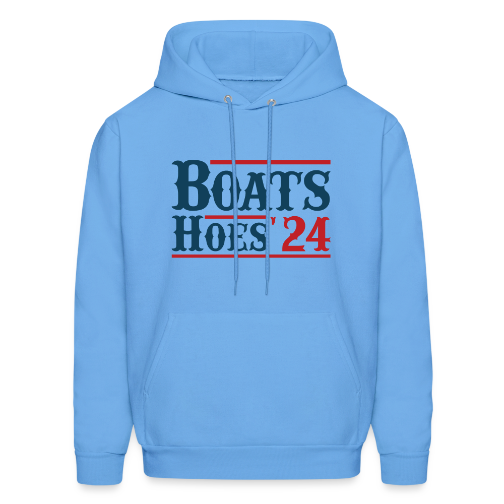 Boats and Hoes Hoodie - Color: carolina blue