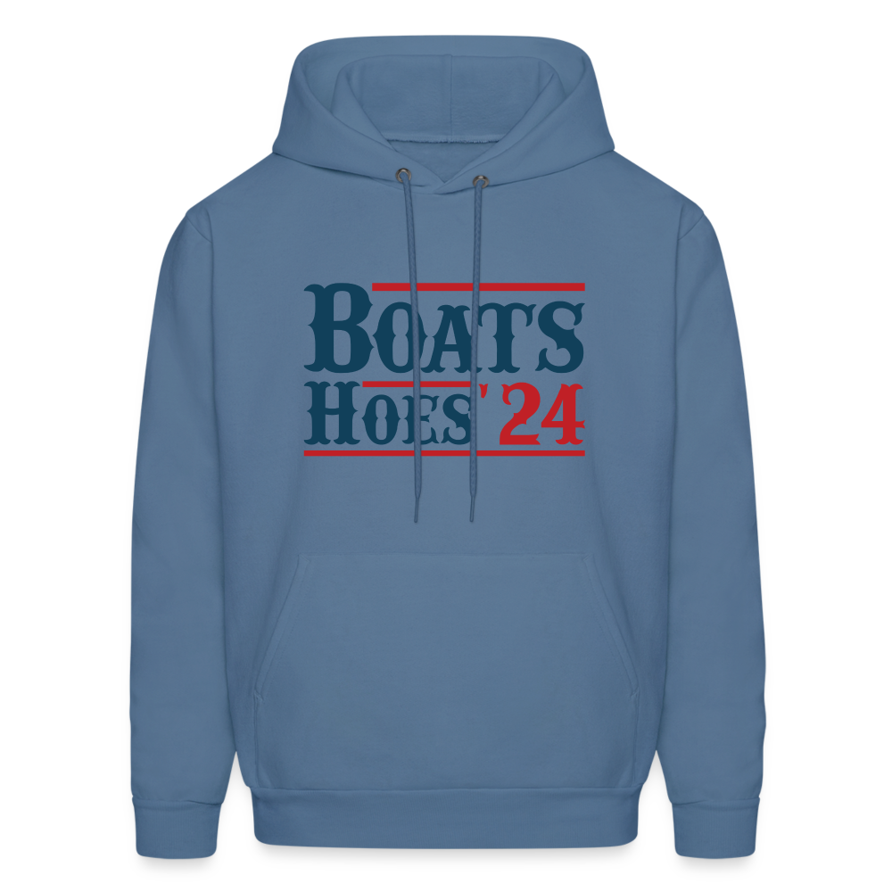 Boats and Hoes Hoodie - Color: denim blue