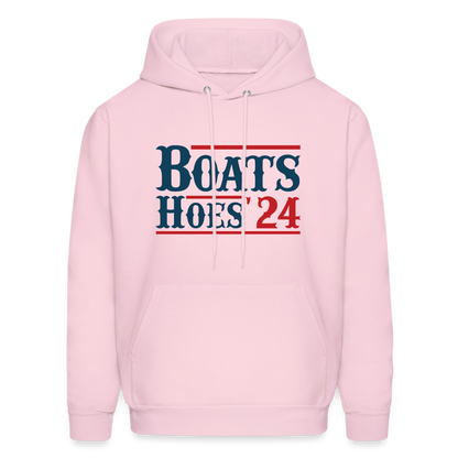 Boats and Hoes Hoodie - Color: pale pink