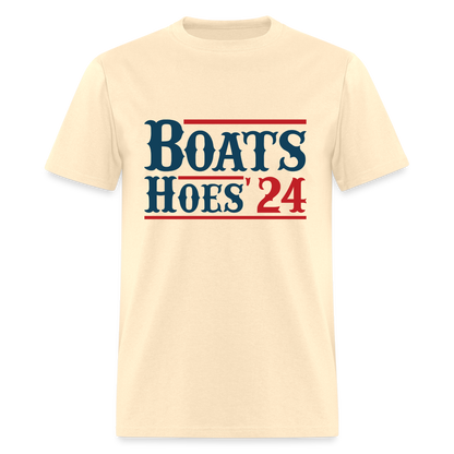 Boats and Hoes T-Shirt - Color: natural