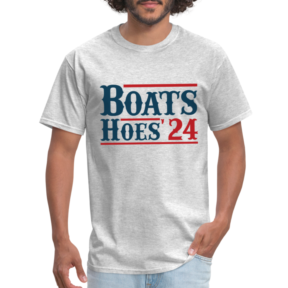 Boats and Hoes T-Shirt - Color: white