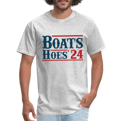 Boats and Hoes T-Shirt - Color: white