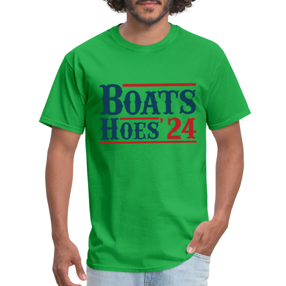 Boats and Hoes T-Shirt - Color: white