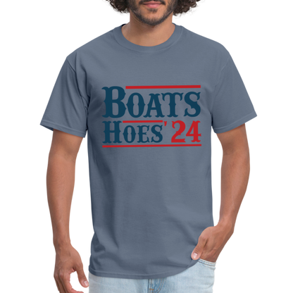 Boats and Hoes T-Shirt - Color: denim