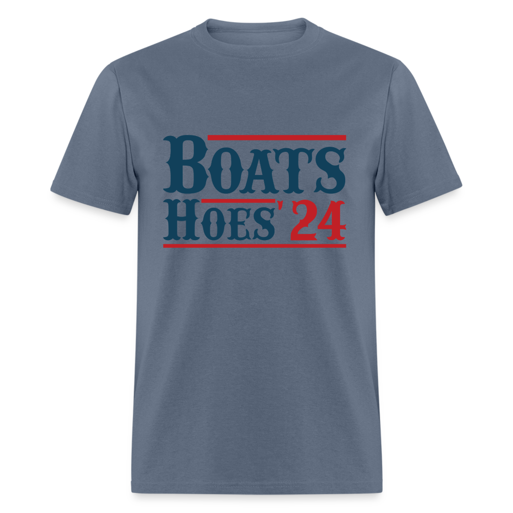 Boats and Hoes T-Shirt - Color: white