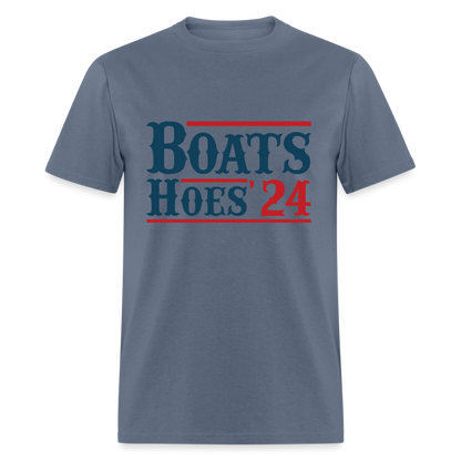 Boats and Hoes T-Shirt - Color: white