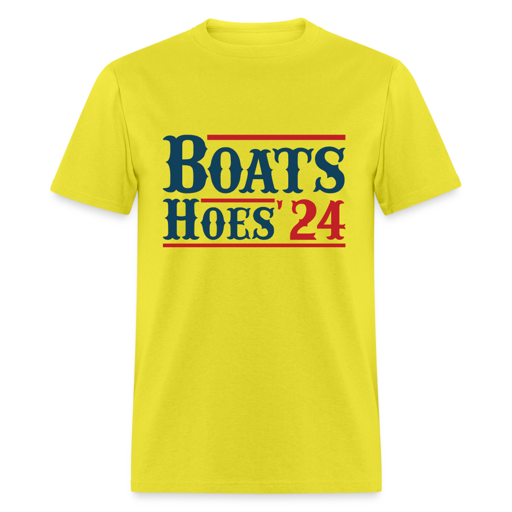 Boats and Hoes T-Shirt - Color: white